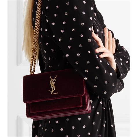 sunset velvet ysl|YSL sunset bag.